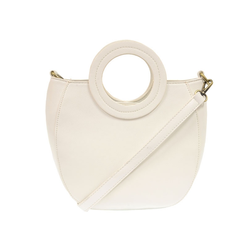 Coco Circle Handle Handbag- White